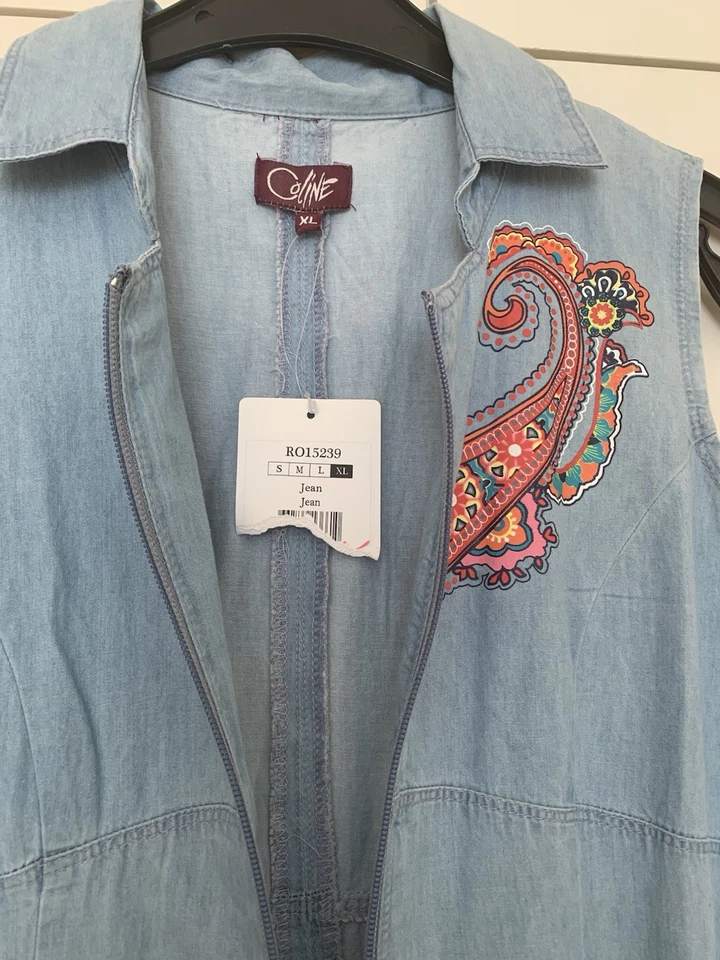 Sommerkleid in Jeansoptik XL (40/42) - Bild 3 von 4