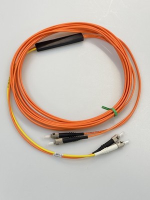 FIS Glasfaser Kabel 5m ST auf ST Duplex Multimode 62.5/125 F1MCP52STST