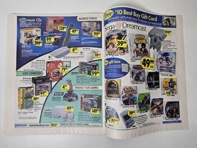Best Buy Sept 12 1999 Dreamcast Launch Era Sonic Adventure 31 Page Circular