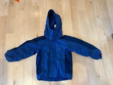 Patagonia kids royal purple Hooded Ski Jacket XS 5-6 Zip Winter Outerwear