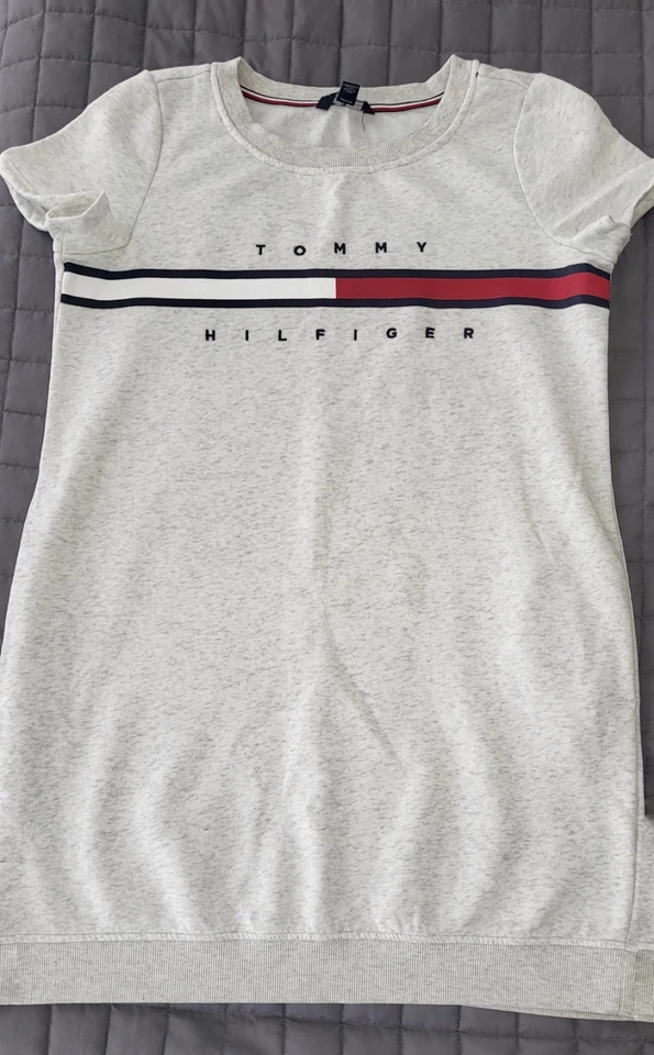 Tommy Hilfiger Women's Tunica Dress Size M with Pockets Fleece and Cotton Blend - Image 2 of 4