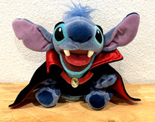 Disney Store Lilo  Stitch Halloween Vampire Dracula 7" Mini Bean Bag Plush Cape