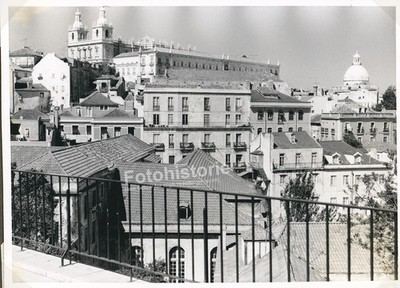 Foto Lissabon Panorama Alfama  São Vicente de Fora Santa Engrácia 1960er