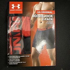 Under Armour Boxerjock 2-Pack Men  s S Black 6" O Series NIB Performance Small