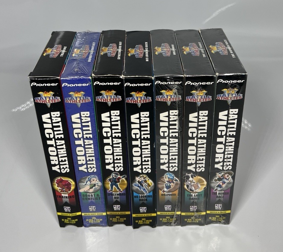 7 VHS Anime "Battle Athletes Victory" Only Missing Episodes 1-10 Pioneer 1998