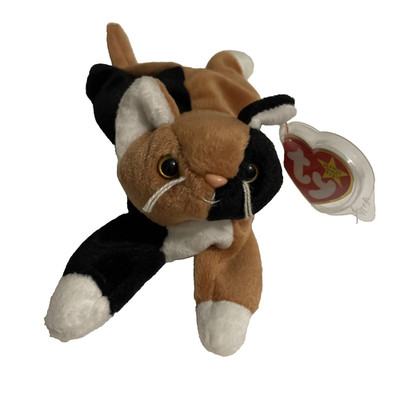 Ty Beanie Buddies Chip Katze Plüsch 1996 Stofftier Sammlerstück mit Etikett
