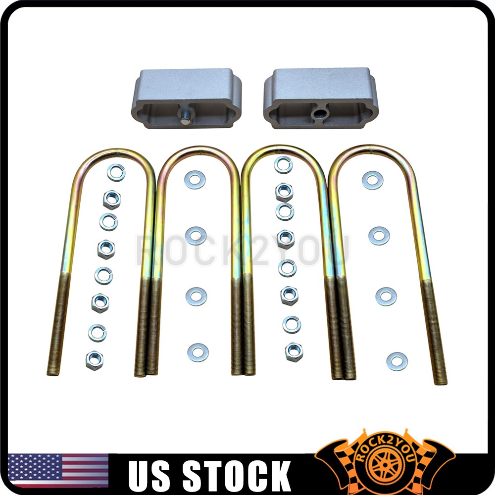For 55-57 Chevy Belair Nomad 150 210 2"Drop Lowering Blocks U Bolts Complete Kit