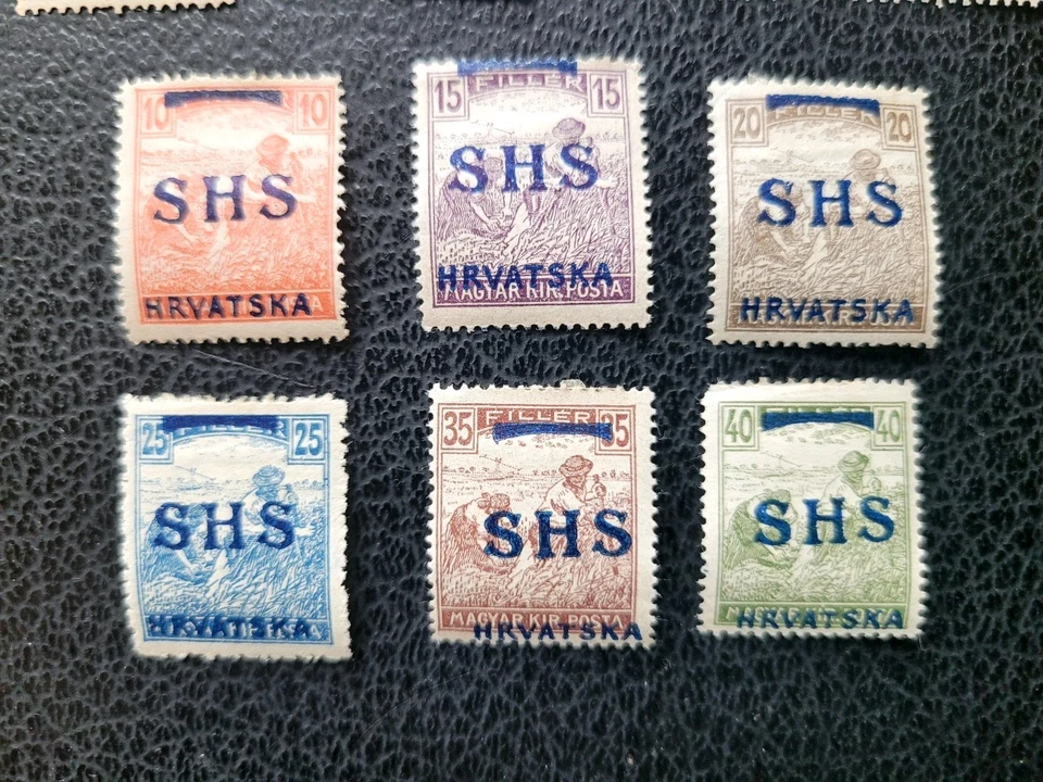 Yugoslavia #2L6-15 MH, 1918 Overprints+ 2LJ5 MH Postage Due Scott Value $ 179.60 - Image 4 of 4