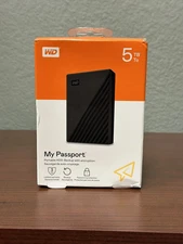 Western Digital My Passport 5TB Portable External Hard Drive - Black