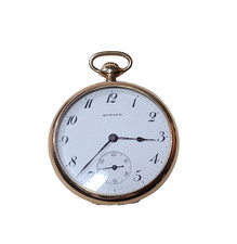 E Howard Watch Co Boston 17 Jewel Solid 14K Gold Pocket Watch Vintage 2"