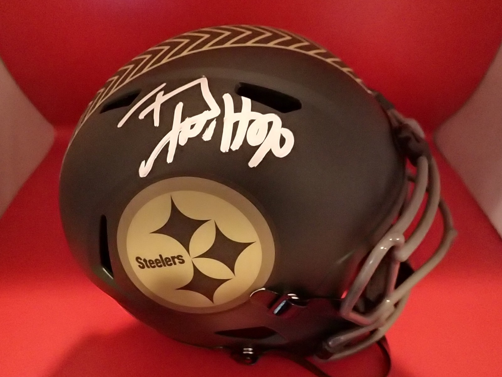 J.J. Watt Autographed Signed Pittsburgh Steelers T.J. Watt F/S Steelers 25 STS Replica Helmet Beckett 4W253716 