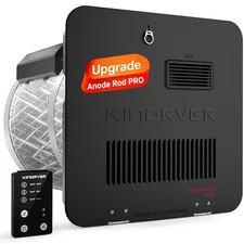 KINGRVER 10 GALLON RV WATER HEATER, HYBRIDSHOWER 10 PRO - BLACK - Scratch & Dent