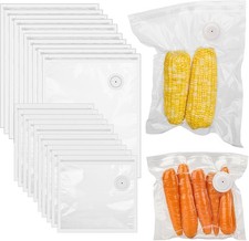 40PCS Vacuum Sealer Bags for Food with Air Valve, Reusable Sous Vide Bags 20 la