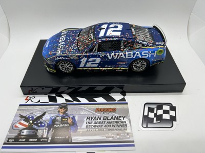 2024 Ryan Blaney #12 Wabash Penske Ford Pocono Raced Win Version 1 Of 828
