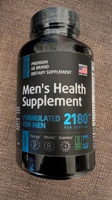 Raw Science Men's Health Supplement - Energy & Muscle Support - 60 Tabs -Ex 5/26