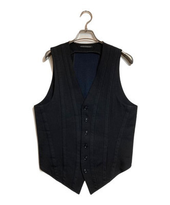 L Yohji Yamamoto Pour Homme Knit Switching Line Design Vest L Yohji Yamamoto Pour Homme Knit Switching Line Design Vest
