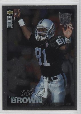 1995 Upper Deck Collector's Choice Platinum Players Club Tim Brown #62 HOF fm0