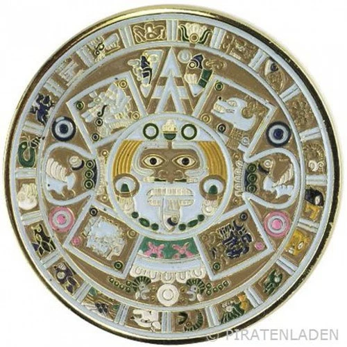 Aztec Maya Calendar as a Buckle, Belt Buckle