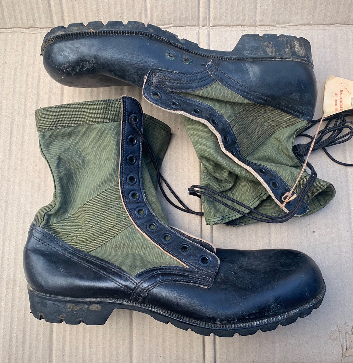 Vietnam Era US Military Jungle Boots Size 13N 1967 Dated