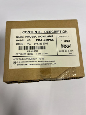 AMPOULE POA-LMP55 PROJEKTIONSLAMPE 6103092706 SANYO PLC-XU48