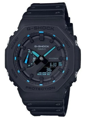 Casio GA-2100-1A2 G-Shock Men's Analog-Digital Fashion Watch Resin Strap, Black
