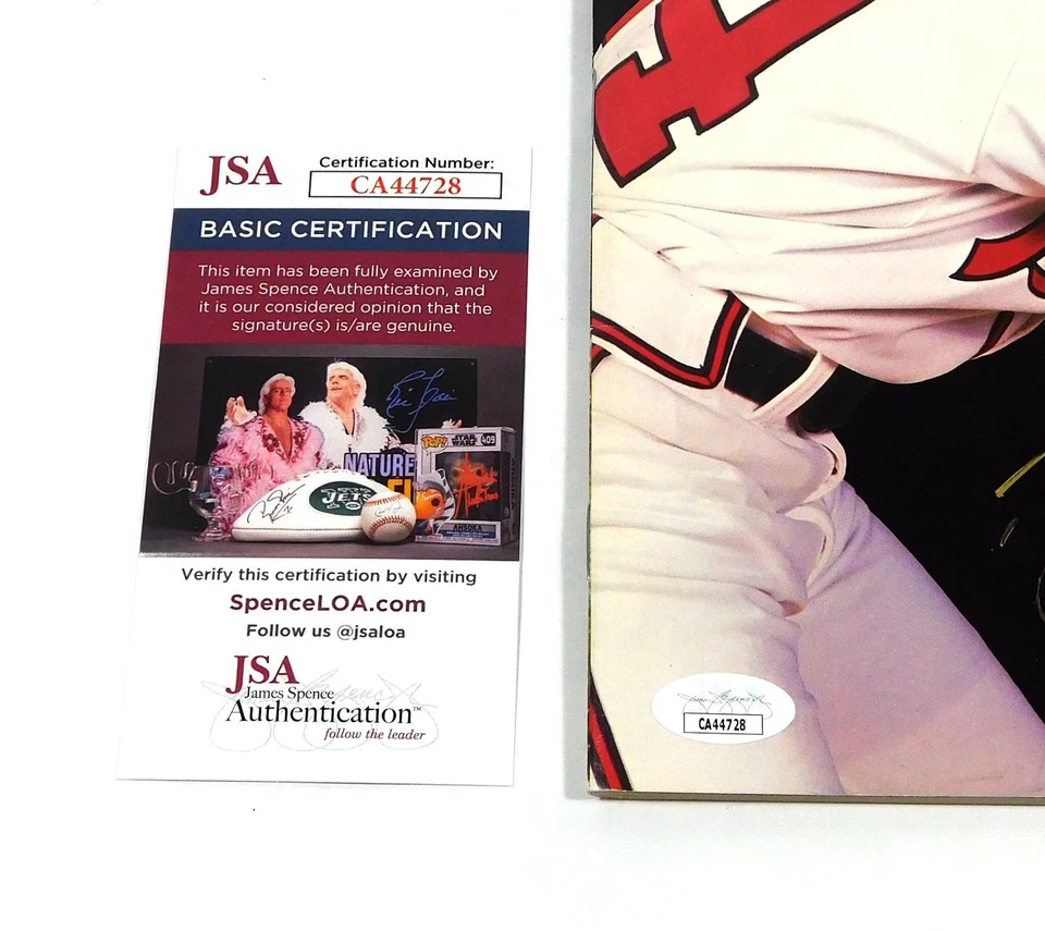 Deion Sanders Signed 1992 Beckett Baseball Card Magazine Braves JSA Auto CA44728 - Image 3 of 3