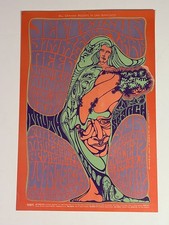 Fillmore Poster BG-54-OP-1  Jefferson Airplane, Jimmy Reed, EXCELLENT
