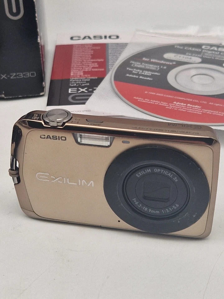 ⚡Casio Exilim EX Z330 Digitalkamera Gold  12.1 MP  OVP Ohne Akku Netzteil⚡ - Bild 3 von 4
