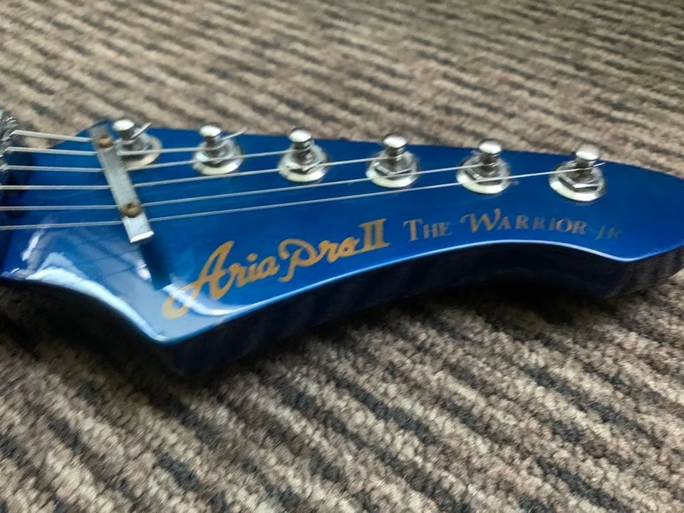 Aria Pro II The Warrior JR Metallic Blue Electric Guitar Shipping From Japan - Image 3 of 4