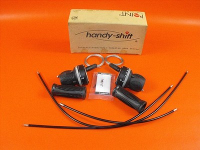 Retro Vintage Fahrrad Drehgriffschalter 3 8 fach Gang POINT handy shift NOS