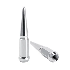 KSP 2Pcs  4.4" Tall M14x1.5 Spike Lug Nuts For 1999-2024 Chevy Silverado Tahoe