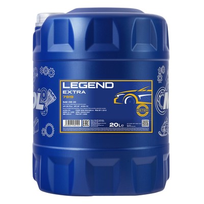 0W 30 Motoröl 20 Liter Original MANNOL LEGEND EXTRA SAE 0W30 Öl