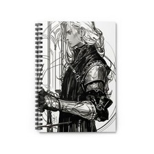 Artistic Spiral Notebook - Ruled Line, Fantasy Journal, Gothic Sketchbook, ... 