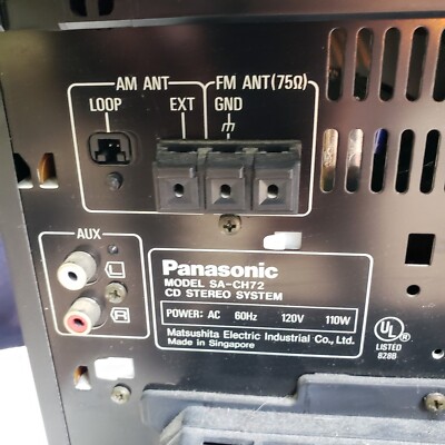 Panasonic　SW Panasonic SA-CH72 AM/FM. 3CD'S. Dual Cassette. Deck Only. | eBay