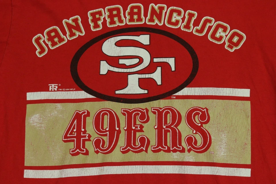 Camisa De Colección San Francisco 49ers Para Hombre Talla Grande 1994 Atlética Roja NFL EE. UU. Foto 2 de 4