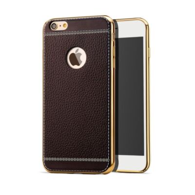 Apple iPhone 7 Handy Hülle Schutz Case Chrom Back Cover Ultra Slim Bumper Coffee