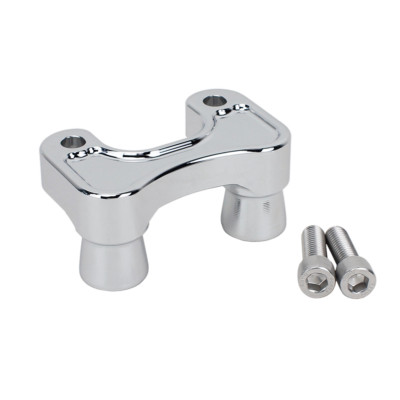 Chrome Handlebar Riser Adapter for Harley 18-24 Softail Street Bob Low Rider ST