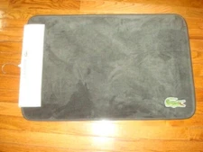 LACOSTE MEMORY FOAM GRAY/CLIFF FLOOR/BATH MAT 19" x 30" OR 48 CM x 76 CM
