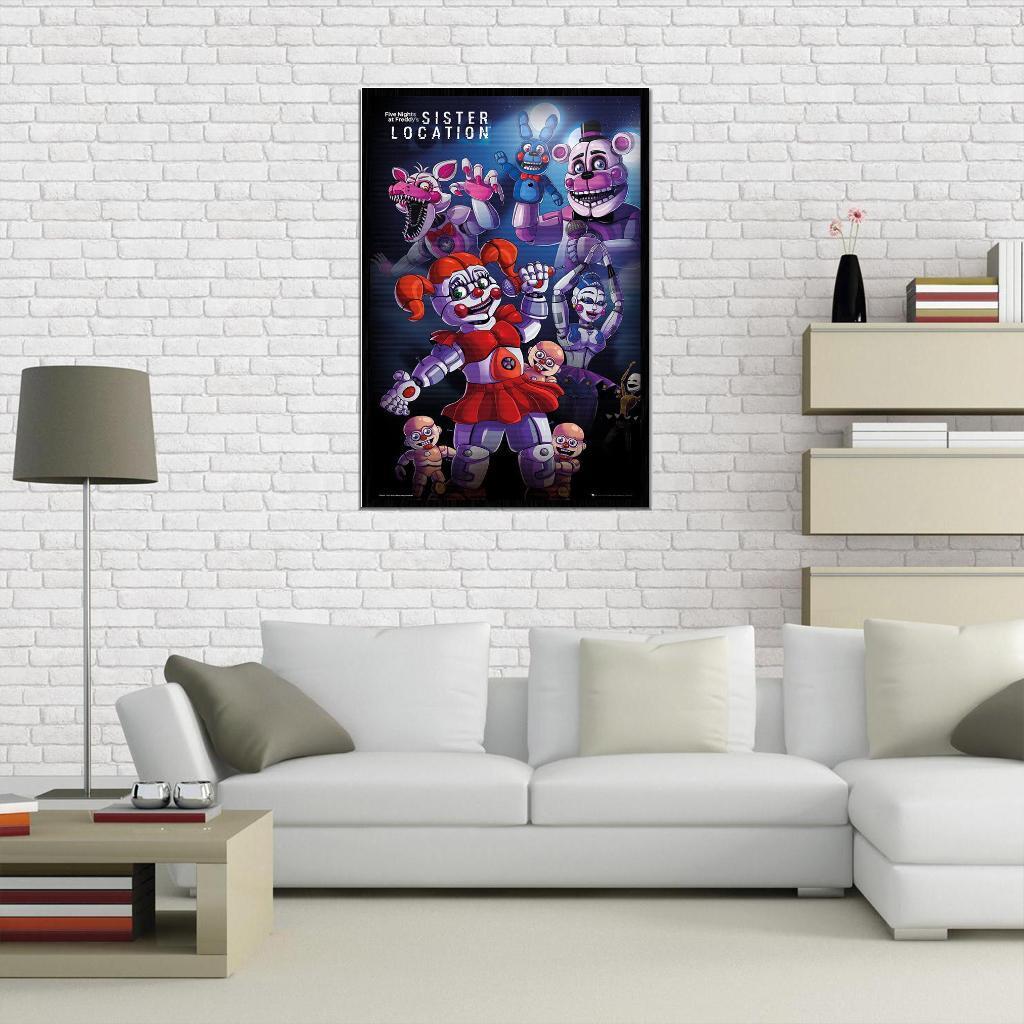 89395 Five Nights At Freddys Sister Location Group Decor Wall Print Poster