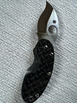 Spyderco Cricket Nishijin Glass Fiber PlainEdge Knife C29GFP-KL.   New In Box