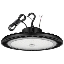 High Bay Led Shop Lights 200W 1-10V Dimmable UFO LED High Bay Light 5000K wit...