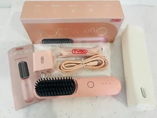 TYMO PORTA PRO Portable Cordless Hair Straightener Brush Pink HC122P