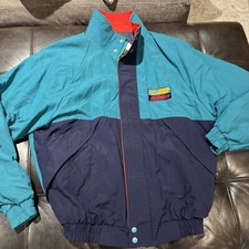 K-Products Men's Full Zip Windbreaker Jacket Multi L Vintage USA AC Delco