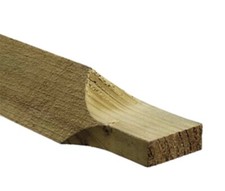*** Scarfed arris rail timber 3m Ended ( 10ft ) 75mm x 75mm ***