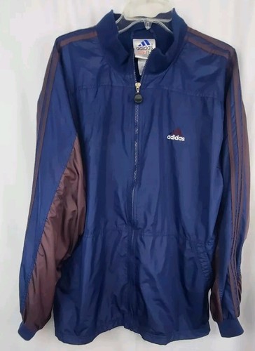 Vtg Y2K Adidas Men’s TRACKSUIT Jacket & Pants Large Blue & Brown Purple **READ** - Picture 3 of 19