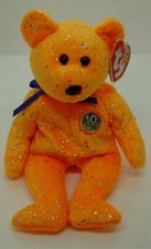 TY Beanie Baby – Decade Orange – Teddy Bear - 2003