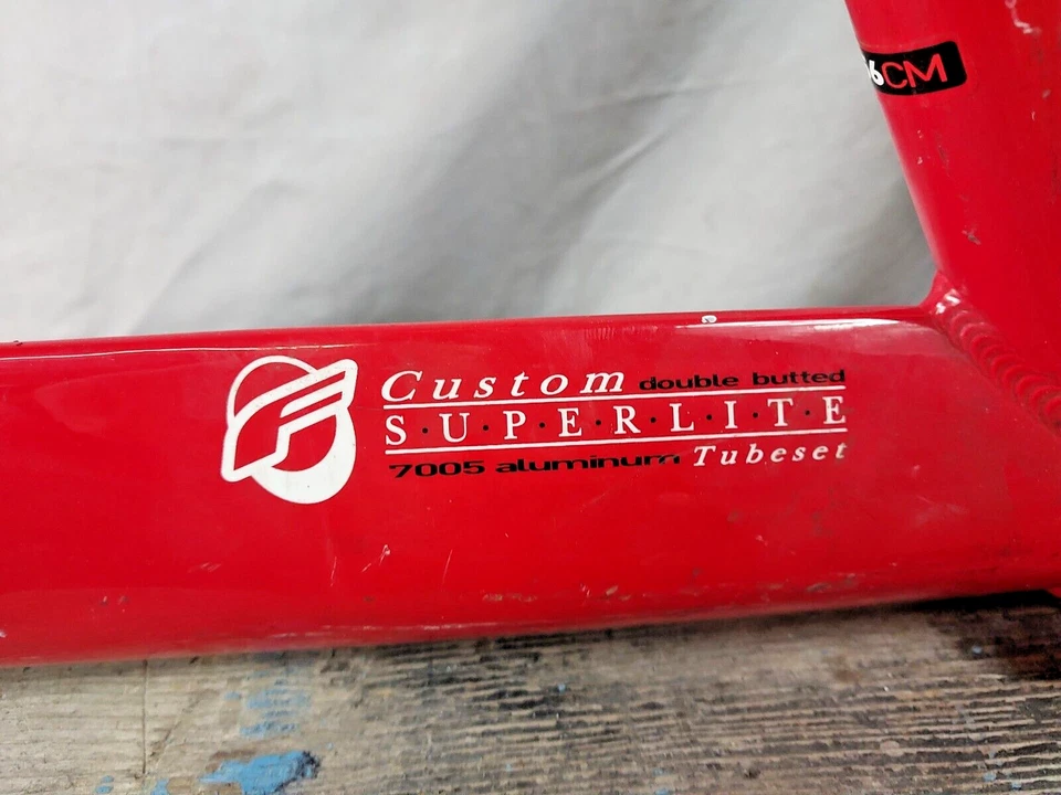 2010 Felt S22 Aero Racing Road Bike Frame 56cm Medium Red Al/Carbon USA Shipper! - Image 3 of 4