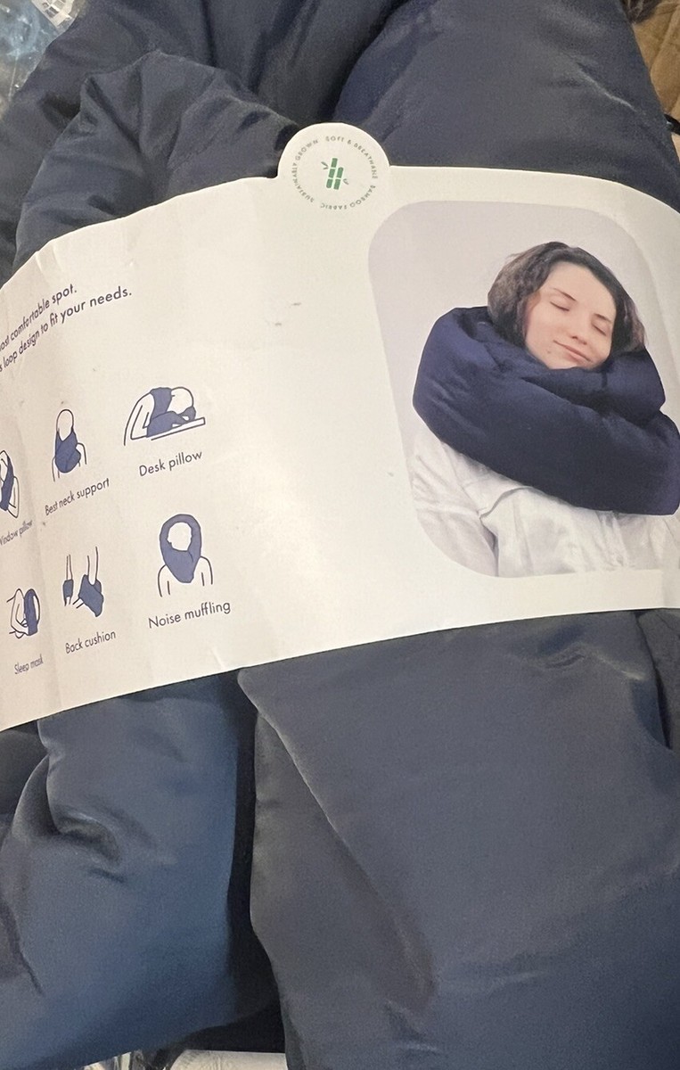 Huzi Infinity Pillow Design Travel and Soft Neck Support Machine