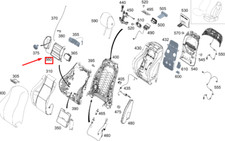 MB GLE W167 Ventilblock f&uuml;r R&uuml;ckenlehne vorne links A1678003300