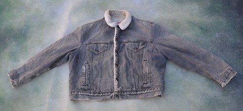 Black Denim Trucker Jacket Size 